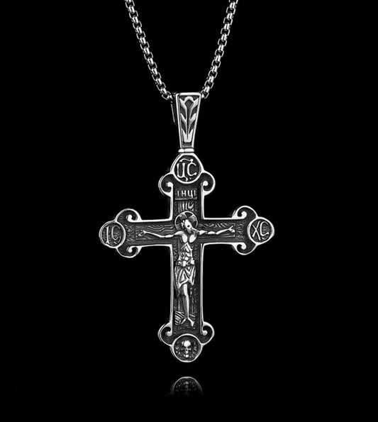 THE ABOLITION OF SINS - SILVER Orthodox Cross