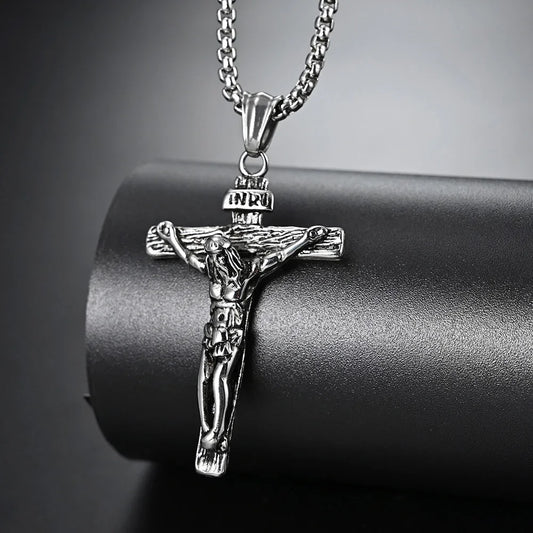 OUR FATHER - SILVER CRUCIFIX